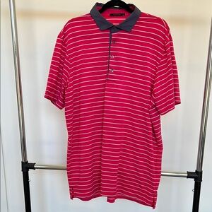 Greyson Men's Pink Striped Polo Shirt
